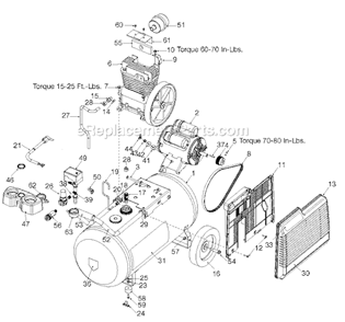 Part Location Diagram of C-PU-2872 Porter Cable Pulley 6J-SEC 1.95 O